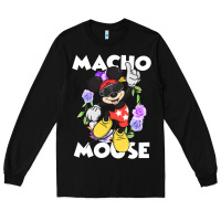 Black macho mouse Long Sleeve Tee - artisFamous