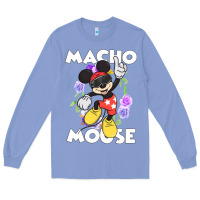 Colony Blue macho mouse Long Sleeve Tee - artisFamous