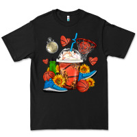 Black Basketball Frappe Coffee Premium Tee - FaDigitalArtStudio