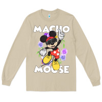 Mushroom macho mouse Long Sleeve Tee - artisFamous
