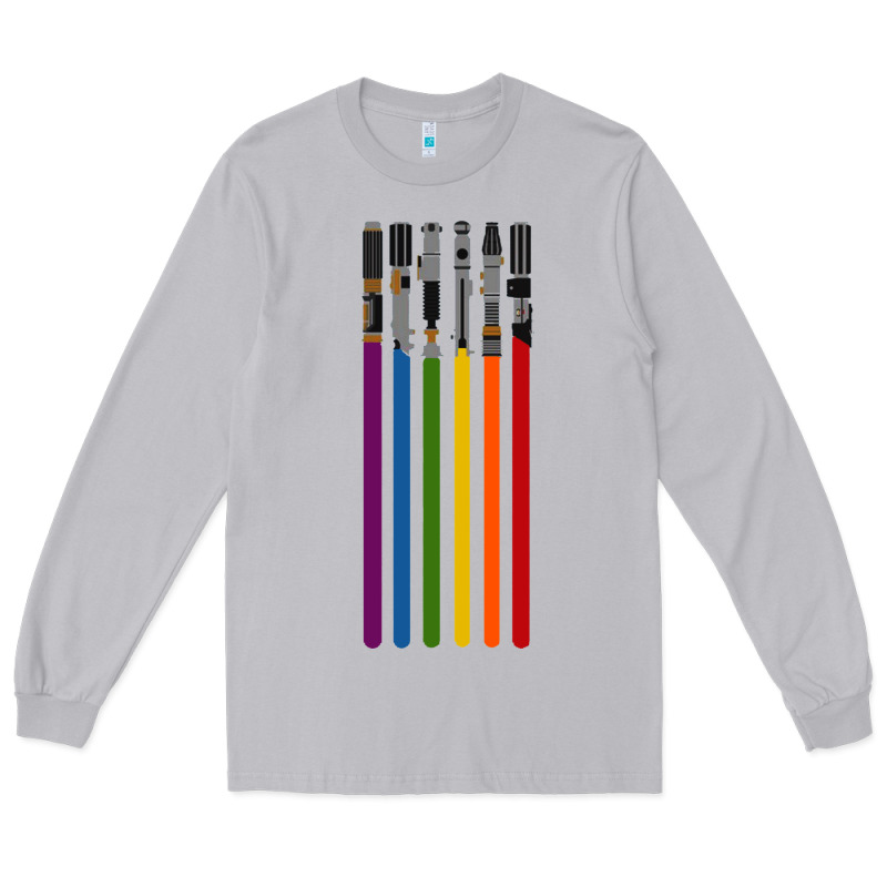 Rainbow Lightsaber Long Sleeve Tee by artisFamous | Teevron