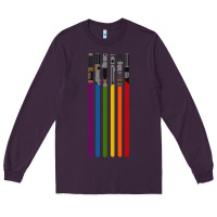 Plum rainbow lightsaber Long Sleeve Tee - artisFamous