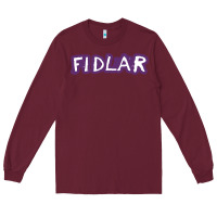 Burgundy fidlar Long Sleeve Tee - artisFamous
