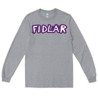 Heather Grey fidlar Long Sleeve Tee - artisFamous