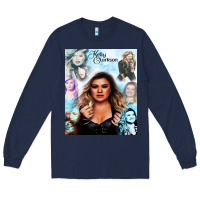 Navy kelly clarkson Long Sleeve Tee - artisFamous