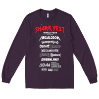 Plum shark fest Long Sleeve Tee - artisFamous