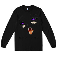 Black ahegao face girl Long Sleeve Tee - artisFamous