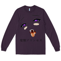 Plum ahegao face girl Long Sleeve Tee - artisFamous