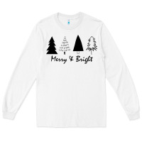 White merry and bright Long Sleeve Tee - artisFamous