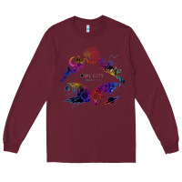 Burgundy Best Owl City Long Sleeve Tee - artisFamous