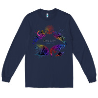 Navy Best Owl City Long Sleeve Tee - artisFamous