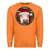 Carrot Hereford Cow Christmas Premium Sweatshirt - RanaPortraitStore