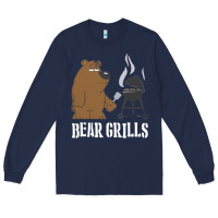 Navy Bear Grills Grylls Long Sleeve Tee - artisFamous