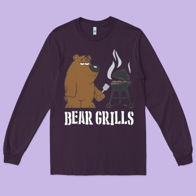 Bear Grills Grylls Long Sleeve Tee Designed By Artisfamous