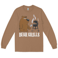 Toasted Coconut Bear Grills Grylls Long Sleeve Tee - artisFamous