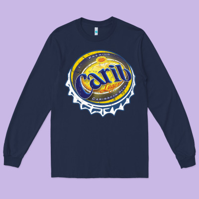 Carib Beer Long Sleeve Tee Designed By Artisfamous