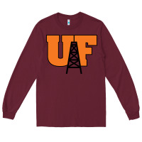 Burgundy findlay oilers Long Sleeve Tee - artisFamous