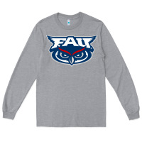 Heather Grey florida atlantic owls Long Sleeve Tee - artisFamous