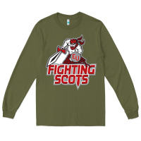 Army Green edinboro fighting scots Long Sleeve Tee - artisFamous