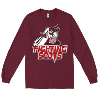 Burgundy edinboro fighting scots Long Sleeve Tee - artisFamous
