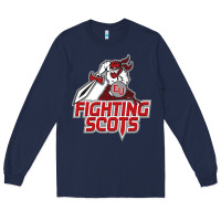 Navy edinboro fighting scots Long Sleeve Tee - artisFamous