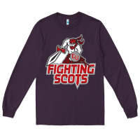 Plum edinboro fighting scots Long Sleeve Tee - artisFamous