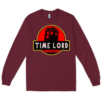 Burgundy dr who park time lord Long Sleeve Tee - artisFamous