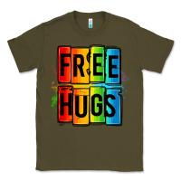 Army Green free hugs Classic Tee - OliviaCreatesArt