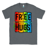 Charcoal Heather free hugs Classic Tee - OliviaCreatesArt