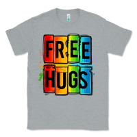 Heather Grey free hugs Classic Tee - OliviaCreatesArt