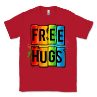 Red free hugs Classic Tee - OliviaCreatesArt