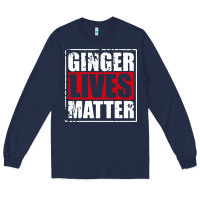 Navy ginger lives matter Long Sleeve Tee - artisFamous