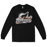 Black new england black wolves Long Sleeve Tee - artisFamous