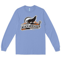 Colony Blue new england black wolves Long Sleeve Tee - artisFamous