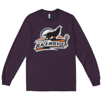 Plum new england black wolves Long Sleeve Tee - artisFamous