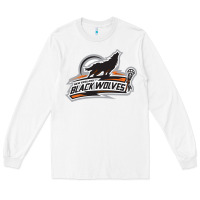 White new england black wolves Long Sleeve Tee - artisFamous