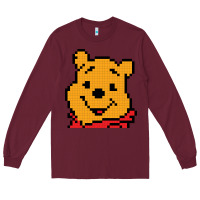 Burgundy pooh Long Sleeve Tee - artisFamous