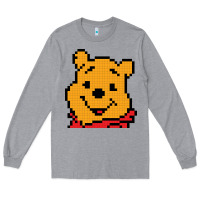 Heather Grey pooh Long Sleeve Tee - artisFamous