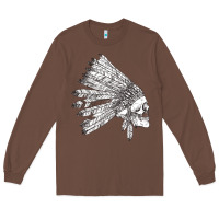 Chestnut american indian Long Sleeve Tee - artisFamous
