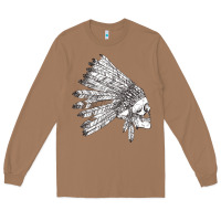 Toasted Coconut american indian Long Sleeve Tee - artisFamous