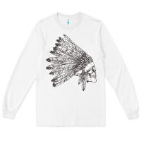 White american indian Long Sleeve Tee - artisFamous