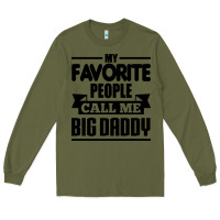 Army Green big daddy Long Sleeve Tee - artisFamous