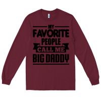 Burgundy big daddy Long Sleeve Tee - artisFamous