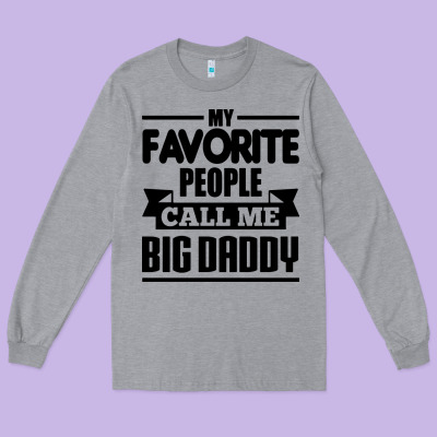 Big Daddy Long Sleeve Tee Designed By Artisfamous