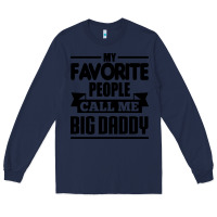 Navy big daddy Long Sleeve Tee - artisFamous
