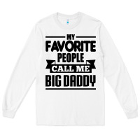 White big daddy Long Sleeve Tee - artisFamous
