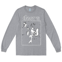 Heather Grey doors 8 Long Sleeve Tee - artisFamous