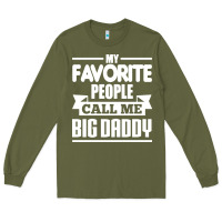 Army Green big daddy Long Sleeve Tee - artisFamous