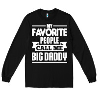 Black big daddy Long Sleeve Tee - artisFamous