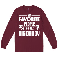 Burgundy big daddy Long Sleeve Tee - artisFamous
